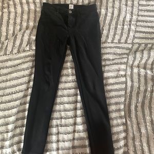 Girls gap black jeggings, size 8